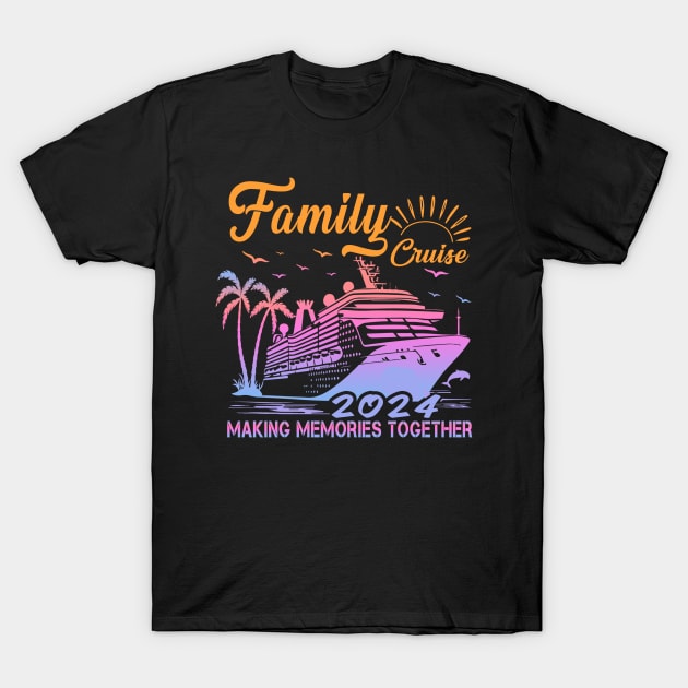 Cruise Squad 2024 Summer Vacation Matching Family Group T-Shirt by The Design Catalyst